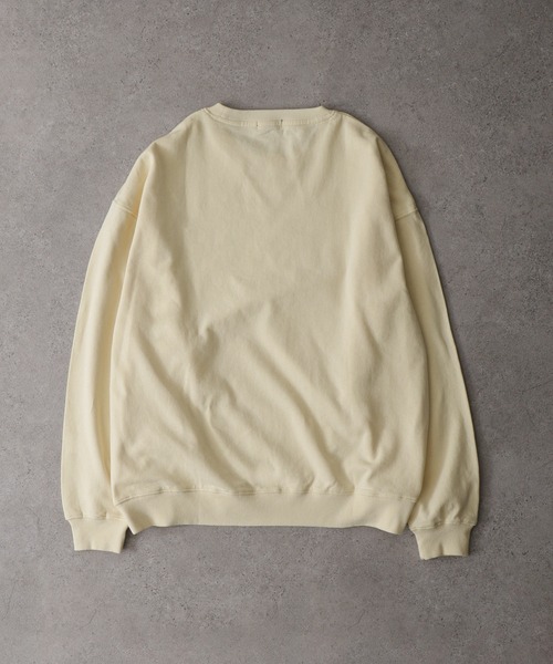 ZIP FIVE(ジップファイブ)の「【ZIP FIVE】 ピグメント ビッグシルエット 長袖 スウェット トレーナー / プルオーバー(スウェット・レディース・ブラック/ネイビー/アイボリー・LARGE/MEDIUM/X-LARGE)」の7枚目の写真