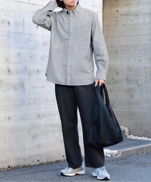 United Athle(ユナイテッドアスレ)の「【United Athle】オックスフォード ボタンダウン ロングスリーブ シャツ 1269(シャツ/ブラウス・メンズ・ブルー/ホワイト/グレー・L/S/M/XL)」の7枚目の写真