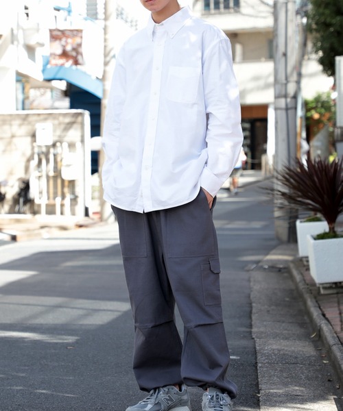 United Athle(ユナイテッドアスレ)の「【United Athle】オックスフォード ボタンダウン ロングスリーブ シャツ 1269(シャツ/ブラウス・メンズ・ブルー/ホワイト/グレー・L/S/M/XL)」の15枚目の写真