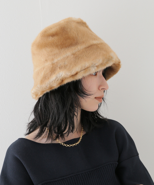 Noble(ノーブル)の「【a.point】 ECOFURハット(キャップ・レディース・キャメル・FREE)」の13枚目の写真