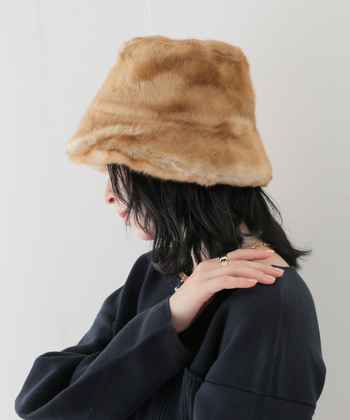 Noble(ノーブル)の「【a.point】 ECOFURハット(キャップ・レディース・キャメル・FREE)」の15枚目の写真