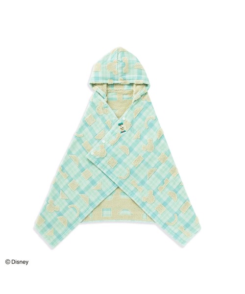 【 Disney KIDEA / ディズニーキディア 】 ERABUシリーズ フード付バスタオル ポンチョ TOB（タオル）｜Disney｜KIDEA（ディズニー｜キディア）
