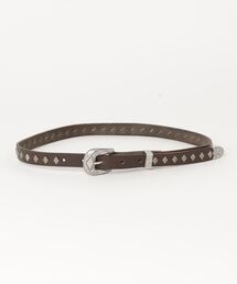 RRL スタデッド レザー スリム ベルト RRL（ダブル アール エル）の「スタデッド レザー スリム ベルト