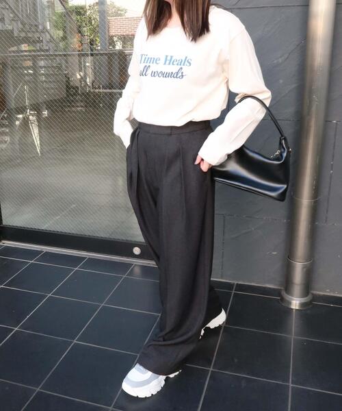 WEGO（ウィゴー）の「WEGO/配色厚底スニーカー（スニーカー・レディース・ブラック/ホワイト系その他/ライトグレー・MEDIUM/LARGE）」の8枚目の写真