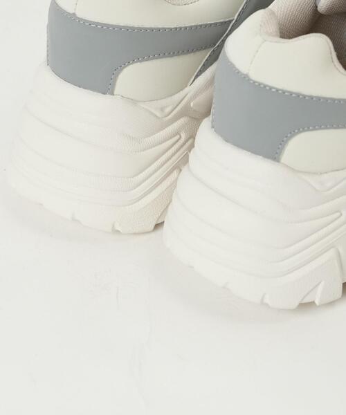 WEGO（ウィゴー）の「WEGO/配色厚底スニーカー（スニーカー・レディース・ブラック/ホワイト系その他/ライトグレー・MEDIUM/LARGE）」の19枚目の写真