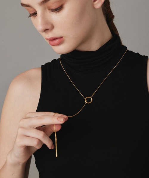 CENE（セネ）の「【CENE】セネ/ニュアンスリングラリエット（ネックレス・レディース・ゴールド/シルバー・FREE）」の11枚目の写真