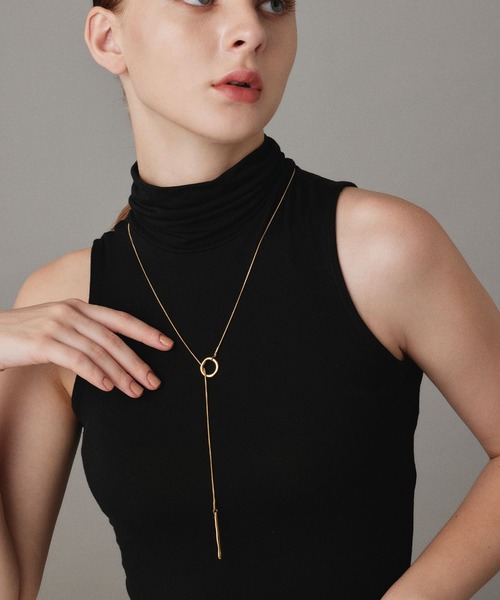 CENE（セネ）の「【CENE】セネ/ニュアンスリングラリエット（ネックレス・レディース・ゴールド/シルバー・FREE）」の14枚目の写真