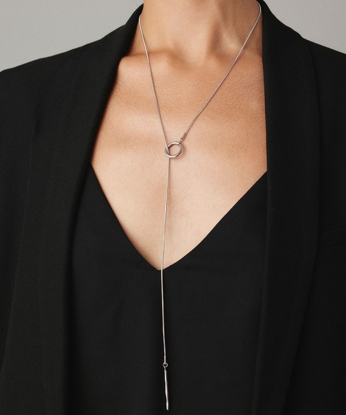 CENE（セネ）の「【CENE】セネ/ニュアンスリングラリエット（ネックレス・レディース・ゴールド/シルバー・FREE）」の20枚目の写真