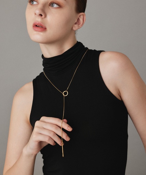 CENE（セネ）の「【CENE】セネ/ニュアンスリングラリエット（ネックレス・レディース・ゴールド/シルバー・FREE）」の13枚目の写真