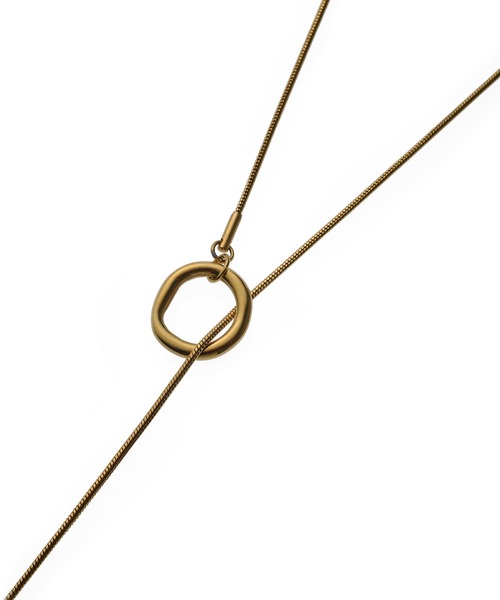 CENE（セネ）の「【CENE】セネ/ニュアンスリングラリエット（ネックレス・レディース・ゴールド/シルバー・FREE）」の4枚目の写真