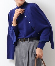 NOLLEY’S Sophi | 《アンサンブル対応》《手洗い可能》ラメ配色W100 クルーネックカーディガン(カーディガン/ボレロ)