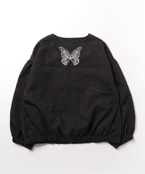 ScoLar（スカラー）の「132735：蝶刺繍エンボス花柄×チェック柄 