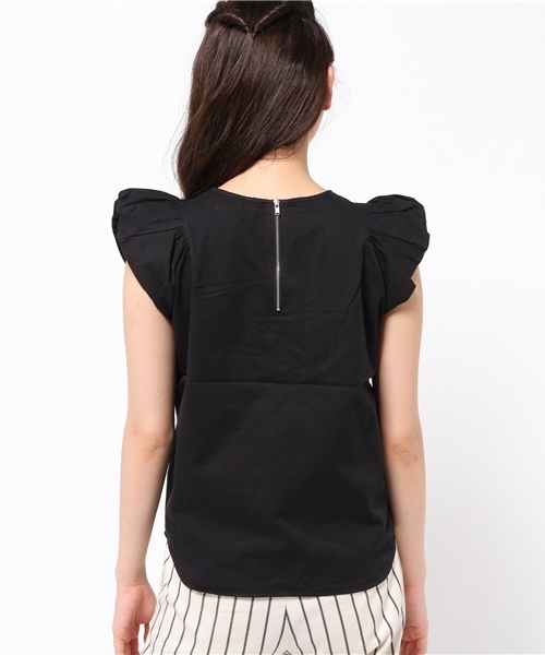 Kastane（カスタネ）の「【Kastane】袖ギャザーブラウス（シャツ/ブラウス・レディース・カーキ/レッド/ブラック/アイボリー・FREE）」の10枚目の写真