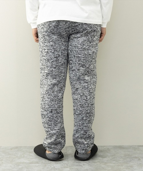 STYLEBLOCK（スタイルブロック）の「ニットフリース裏起毛プリントリラックスパンツ（その他パンツ・メンズ・杢グレー/ブラウン/ヘザーチャコール/ブラックミックス・M/L/LL）」の11枚目の写真