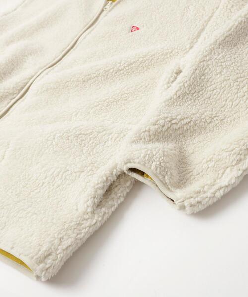 coen（コーエン）の「【WEB限定】BLEU DE VERDUN（ブルーデバードン）別注ボアジャケット（ノーカラージャケット・レディース・オフホワイト/ダークグレー・M/L）」の14枚目の写真