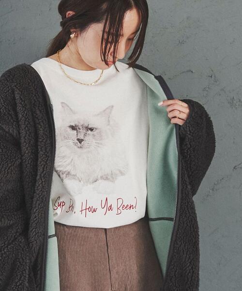 coen（コーエン）の「【WEB限定】BLEU DE VERDUN（ブルーデバードン）別注ボアジャケット（ノーカラージャケット・レディース・オフホワイト/ダークグレー・M/L）」の18枚目の写真