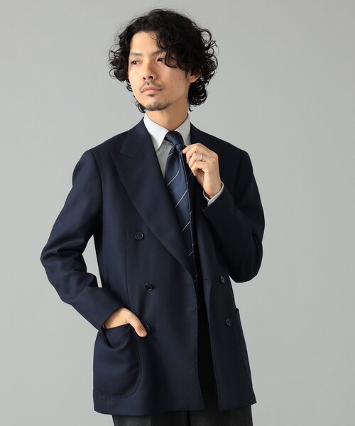 BEAMS F / CANONICO ホップサック ダブルブレスト ジャケット 【公式通販】