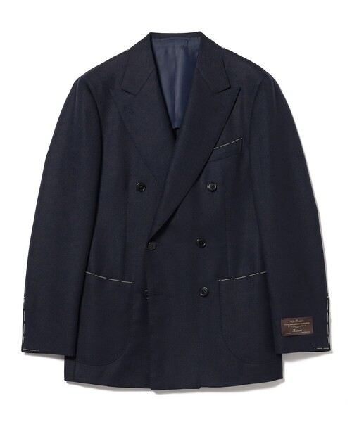 BEAMS F /CANONICO ホップサック ダブルブレスト ジャケット BEAMS F(ビームスエフ)の「BEAMS F / CANONICO ホップサック