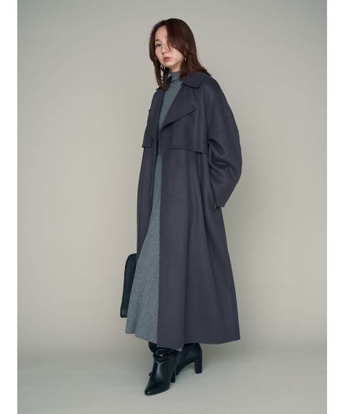 ○デミバフミンク コート✨️袖太 XL ゆったり 総丈84㎝ 艶 やわらか