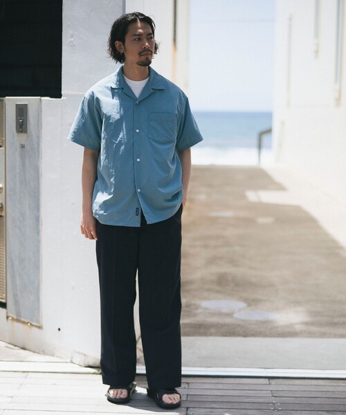 HELLY HANSEN(ヘリーハンセン)の「HELLY HANSEN × B:MING by BEAMS / 別注 Bask Shirts(シャツ/ブラウス・メンズ・ブルー系その他2・S/M/L/XL)」の2枚目の写真
