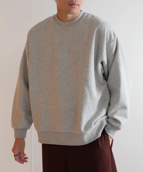 SENSE OF PLACE by URBAN RESEARCH(センスオブプレイスバイアーバンリサーチ)の「ハーフウラキモウライトスウェットシャツ(スウェット・メンズ・ブルー/グレー/ブラック・LARGE/MEDIUM)」の1枚目の写真