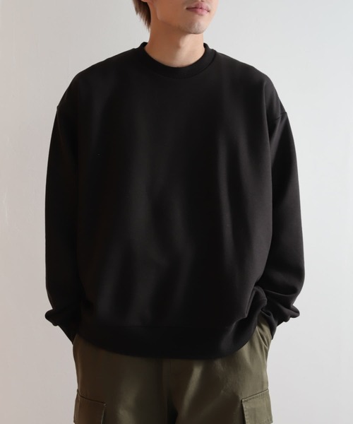 SENSE OF PLACE by URBAN RESEARCH(センスオブプレイスバイアーバンリサーチ)の「ハーフウラキモウライトスウェットシャツ(スウェット・メンズ・ブルー/グレー/ブラック・LARGE/MEDIUM)」の2枚目の写真