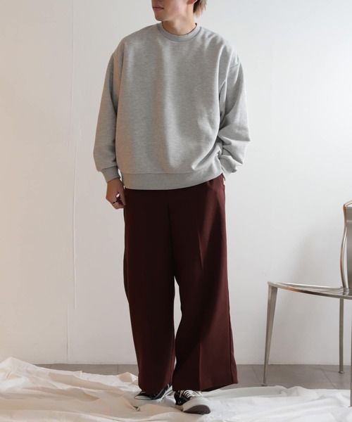 SENSE OF PLACE by URBAN RESEARCH(センスオブプレイスバイアーバンリサーチ)の「ハーフウラキモウライトスウェットシャツ(スウェット・メンズ・ブルー/グレー/ブラック・LARGE/MEDIUM)」の8枚目の写真