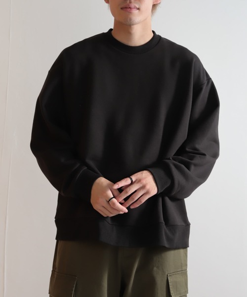 SENSE OF PLACE by URBAN RESEARCH(センスオブプレイスバイアーバンリサーチ)の「ハーフウラキモウライトスウェットシャツ(スウェット・メンズ・ブルー/グレー/ブラック・LARGE/MEDIUM)」の11枚目の写真