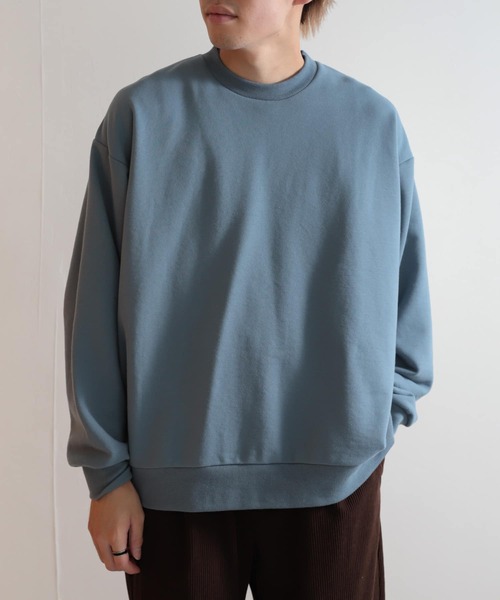 SENSE OF PLACE by URBAN RESEARCH(センスオブプレイスバイアーバンリサーチ)の「ハーフウラキモウライトスウェットシャツ(スウェット・メンズ・ブルー/グレー/ブラック・LARGE/MEDIUM)」の18枚目の写真