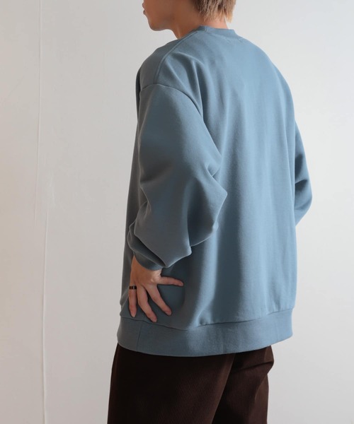 SENSE OF PLACE by URBAN RESEARCH(センスオブプレイスバイアーバンリサーチ)の「ハーフウラキモウライトスウェットシャツ(スウェット・メンズ・ブルー/グレー/ブラック・LARGE/MEDIUM)」の20枚目の写真