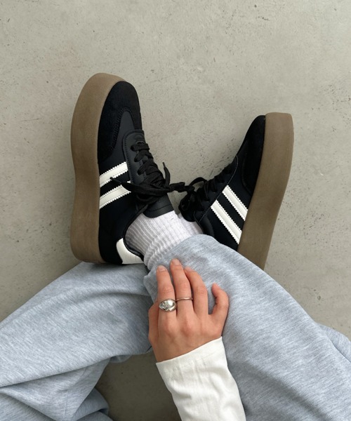 CLEA(クレア)の「ダブルライン厚底ジャーマンスニーカー(スニーカー・レディース・ブラック/アイボリー/ホワイト/ブラック系その他・M/S/L/23.5cm/24.5cm)」の16枚目の写真