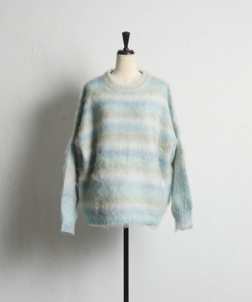 ZOZO限定】ウール混グラデーションニットプルオーバー（ニット