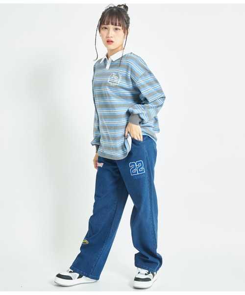 ANAP GiRL(アナップガール)の「R+Sワッペン付パンツ(その他パンツ・キッズ・マスタード/ブルー/ブラック・S/M/XS)」の13枚目の写真