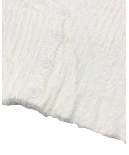 Chouchour(シュシュール)の「【chouchour/シュシュール】フェザー糸ショート丈カーディガン(カーディガン/ボレロ・レディース・ホワイト/ブラック/グレー/サックスブルー/ピンク・FREE)」の8枚目の写真