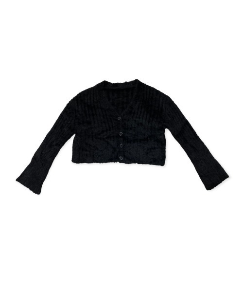 Chouchour(シュシュール)の「【chouchour/シュシュール】フェザー糸ショート丈カーディガン(カーディガン/ボレロ・レディース・ホワイト/ブラック/グレー/サックスブルー/ピンク・FREE)」の11枚目の写真