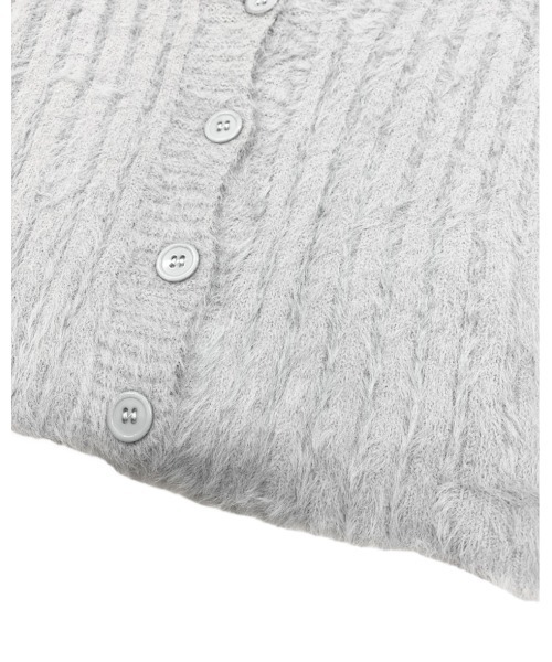 Chouchour(シュシュール)の「【chouchour/シュシュール】フェザー糸ショート丈カーディガン(カーディガン/ボレロ・レディース・ホワイト/ブラック/グレー/サックスブルー/ピンク・FREE)」の14枚目の写真