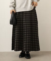 FUNALIVE | je crois soi チェック柄ジャカードニットスカート(スカート)