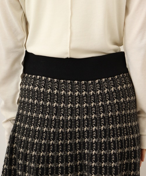 FUNALIVE（ファンアライブ）の「je crois soi チェック柄ジャカードニットスカート（スカート・レディース・ベージュ/ブラック/オフホワイト/ブラウン/グレー/ブラック系その他/グレー系その他/ベージュ系その他・FREE）」の12枚目の写真