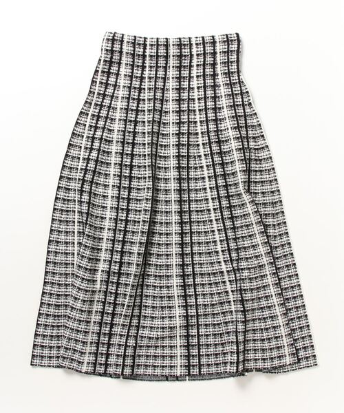 FUNALIVE（ファンアライブ）の「je crois soi チェック柄ジャカードニットスカート（スカート・レディース・ベージュ/ブラック/オフホワイト/ブラウン/グレー/ブラック系その他/グレー系その他/ベージュ系その他・FREE）」の21枚目の写真