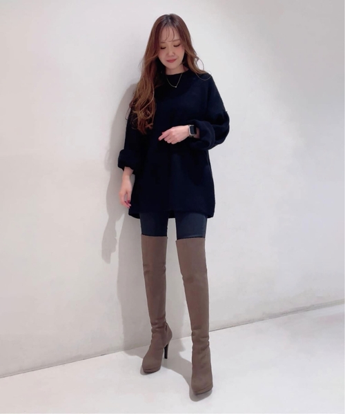 ESPERANZA(エスペランサ)の「◆プラットフォームニーハイロングブーツ(ブーツ・レディース・ブラック系/こしょう色系1・S/M/L/LL)」の5枚目の写真