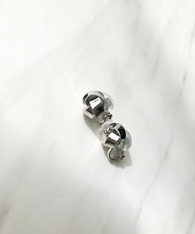 メタルノットスクエアイヤリング