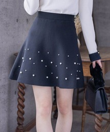 clear | インパン付きパールニットフレアスカート≪2023AW新作≫(スカート)