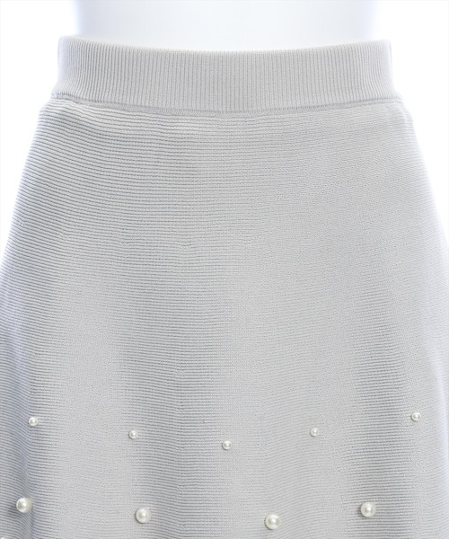 clear（クリア）の「インパン付きパールニットフレアスカート（スカート・レディース・ブラック/グレイッシュベージュ・F）」の7枚目の写真