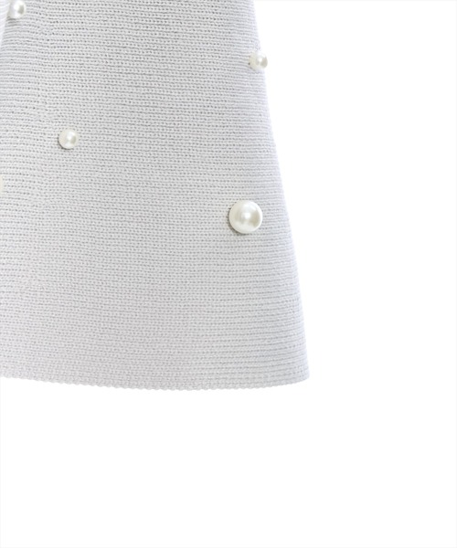 clear（クリア）の「インパン付きパールニットフレアスカート（スカート・レディース・ブラック/グレイッシュベージュ・F）」の8枚目の写真