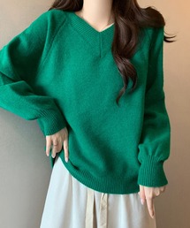 Girly Doll（ガーリードール）の「Vネックニットプルオーバー（ニット/セーター）」