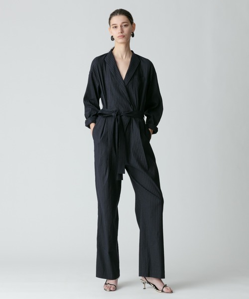 ルルレモンオールインワンジャンプスーツ Peek jump suit / BLACK / ドレープジャンプスーツ | シープ
