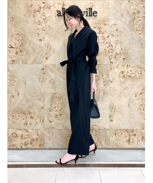 allureville（アルアバイル）の「リネンコンジャンプスーツ（つなぎ