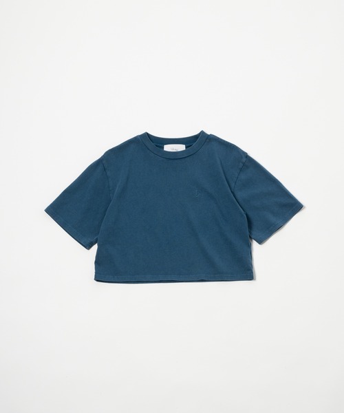17HR(セブンティーンアワーズ)の「ピグメントちびT(Tシャツ/カットソー・レディース・ブラック/ブルー・FREE)」の3枚目の写真