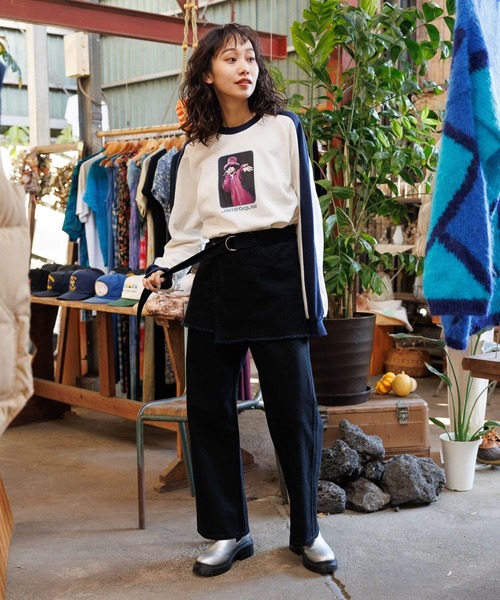 niko and...（ニコアンド）の「【MUSIC】コラボ配色プルオーバー（Tシャツ/カットソー・レディース・オフホワイト/チャコール/アイボリー・FREE）」の6枚目の写真