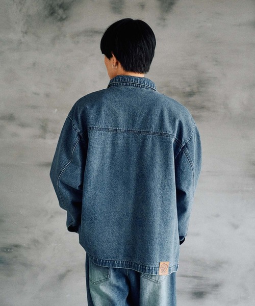 BIG SILHOUETTE COLOR DENIM JACKET
